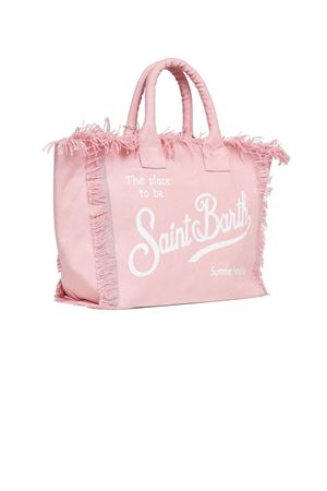 Borsa a mano Vanity in canvas di cotone rosa SAINT BARTH KIDS | VAMI00100135L